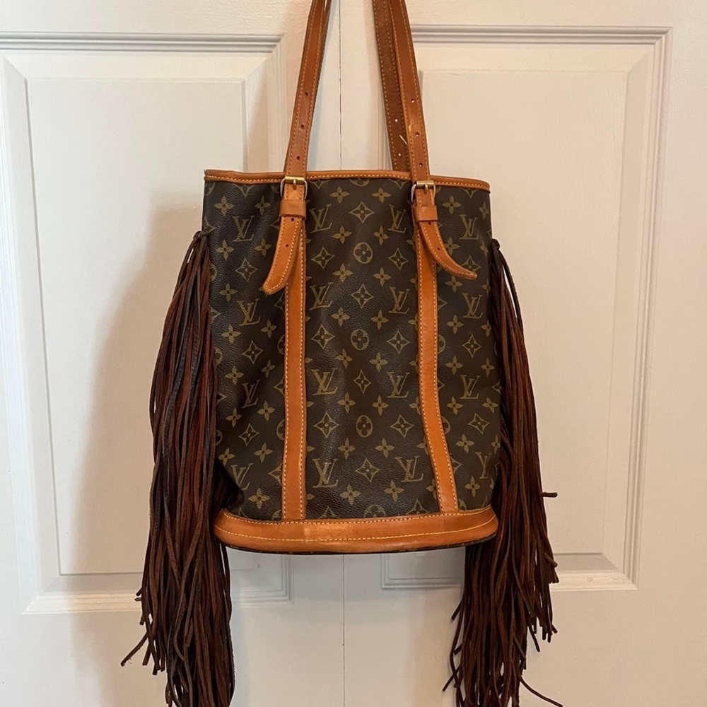 Vintage boho French tote Louis Vuitton